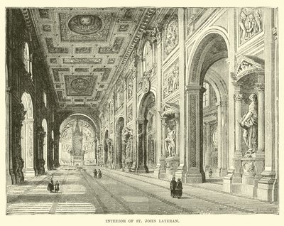 Interiér St John Lateran od English School