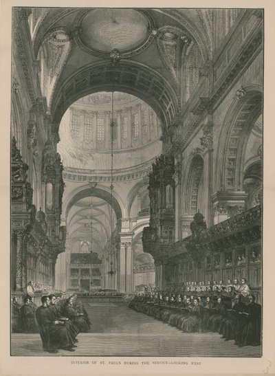 Interiér katedrály svatého Pavla od English School