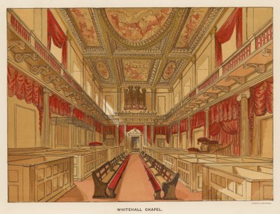 Interiér kaple Whitehall od English School