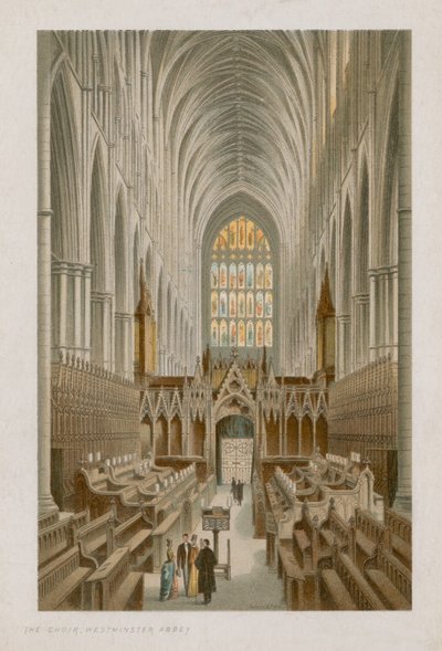 Interiér Choir of Westminster Abbey od English School