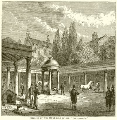 Interiér nádvoří starých Tattersalls od English School