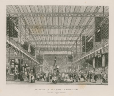 Interiér Velké výstavy, 1851, Cejlon, Malta a kanadské departmenty od English School
