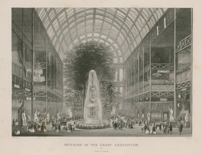 Interiér Velké výstavy, 1851, Severní transept od English School