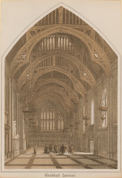 Interiér Guildhall, Londýn od English School
