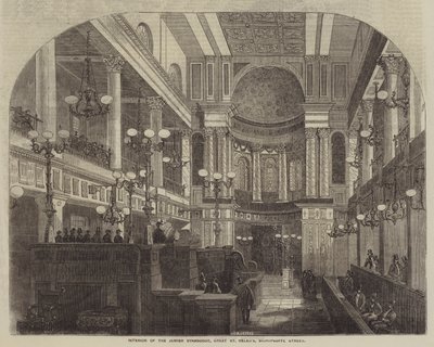 Interiér židovské synagogy, Great St Helen