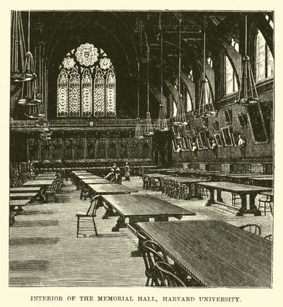 Interiér Memorial Hall, Harvard University od English School