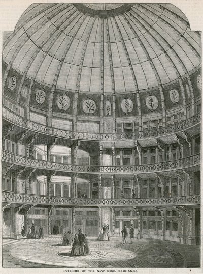 Interiér New Coal Exchange, Thames Street od English School