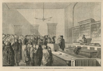 Interiér policejního soudu v Temži od English School