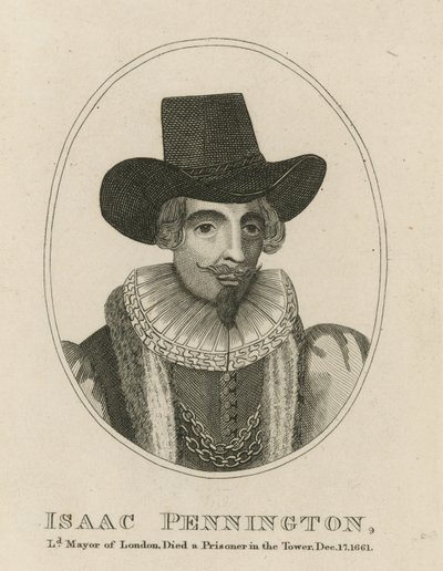 Isaac Pennington, primátor Londýna od English School