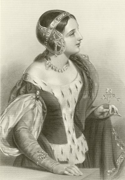 Isabella Francouzská, královna krále Edwarda II od English School