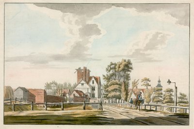 Islington, Canonbury Tower (wc na papíře) od English School