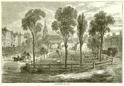 Islington v roce 1780 od English School
