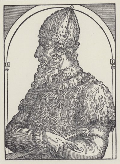 Ivan III., moskevský velkokníže (litografie) od English School