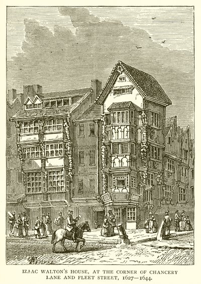 Dům Izaaca Waltonse, na rohu Chancery Lane a Fleet Street, 1627--1644 od English School
