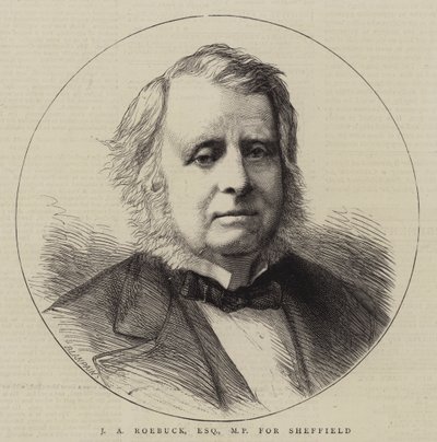 J A Roebuck, Esquire, poslanec za Sheffield (rytina) od English School
