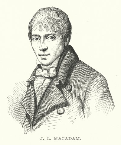 J L MacAdam (rytina) od English School