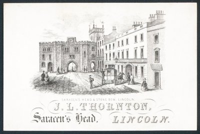 J L Thornton, obchodní karta od English School