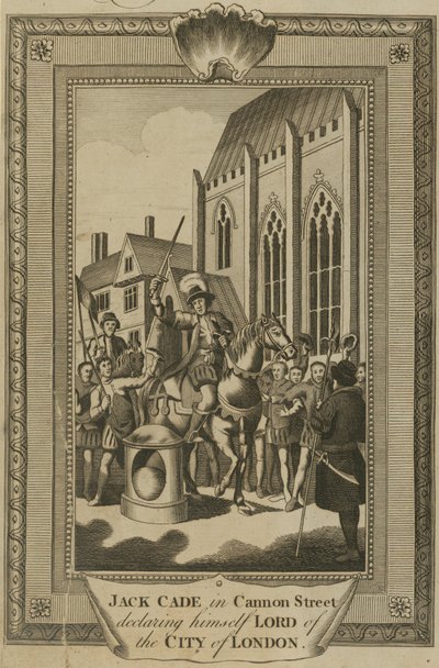 Jack Cade v Cannon Street se prohlásil za Lorda City of London od English School