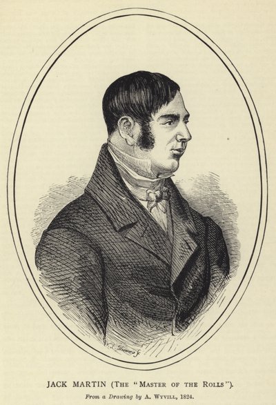 Jack Martin, Master of the Rolls, Z kresby A Wyvilla, 1824 od English School