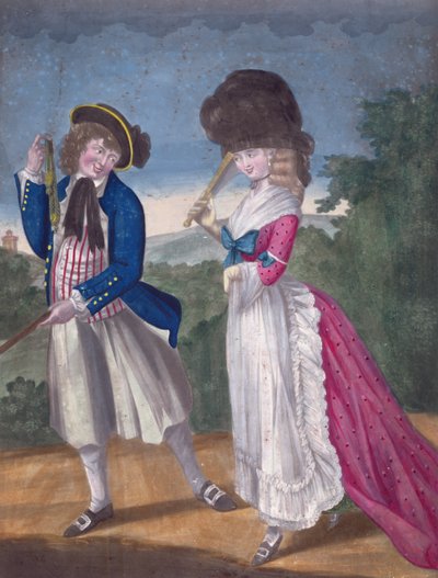 Jack Oakham vyhazuje signál k zásnubám, 1781 od English School