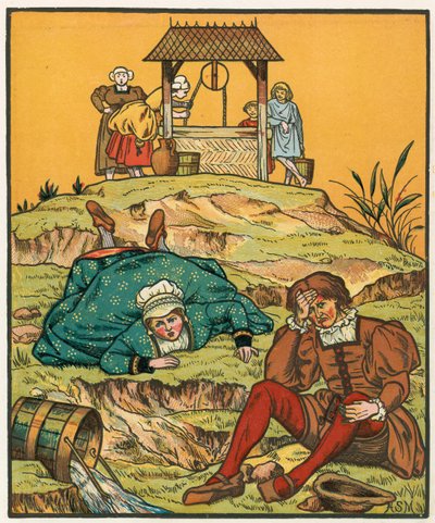 Jack a Jill jdou dolů z kopce od English School
