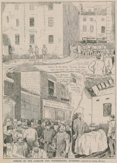 Jack Rozparovač: Scény vražd Aldgate a Whitechapel od English School