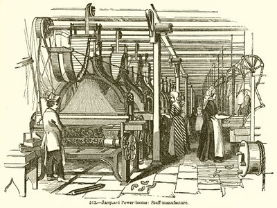 Jacquard Power-Looms: Stuff-Manufacture od English School
