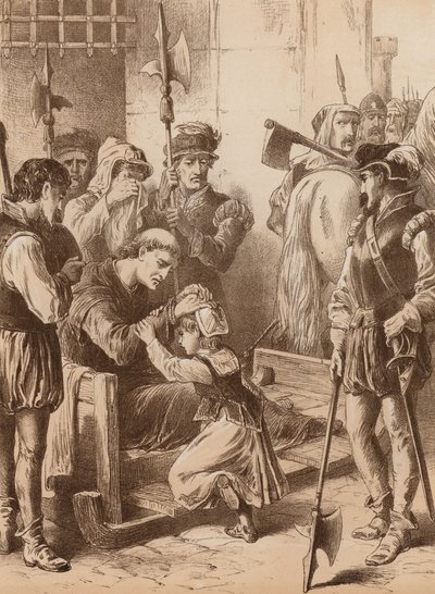 James Fenn, "Byla to dojemná podívaná" (litografie) od English School