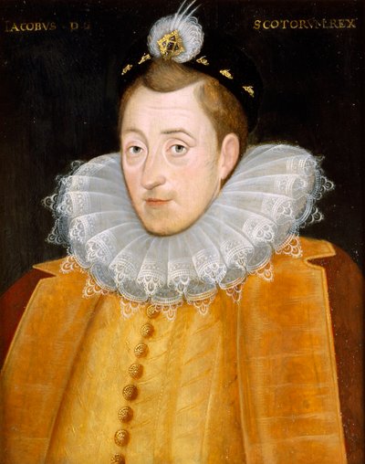 James I (olej na plátně) od English School