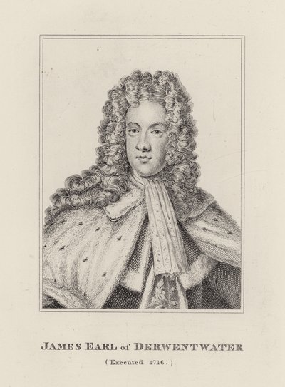 James Radcliffe, hrabě z Derwentwater (rytina) od English School