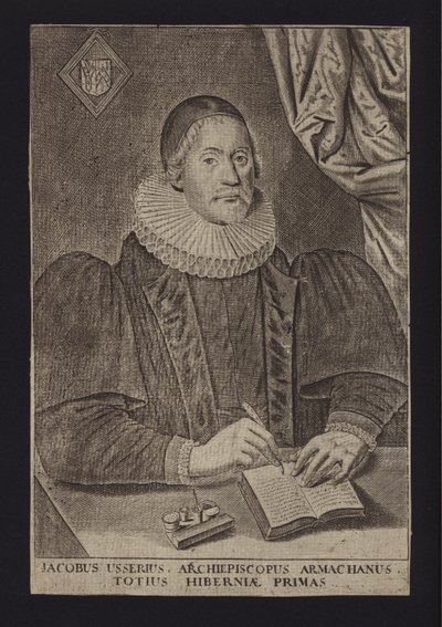 James Ussher, irský protestantský duchovní (rytina) od English School