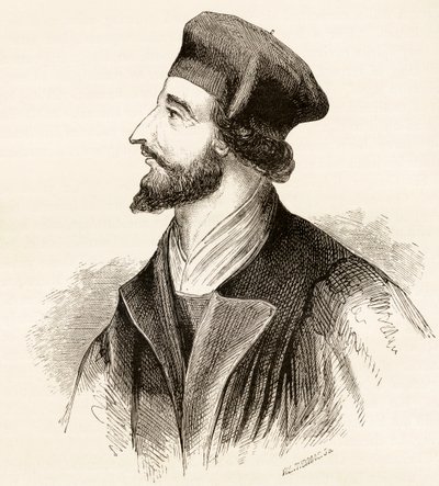 Jan Hus, kolem roku 1865 od English School