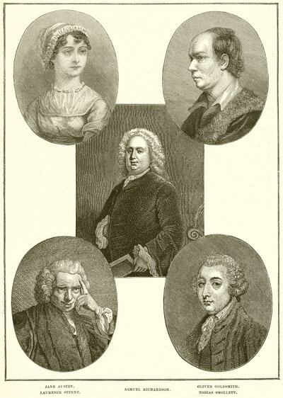 Hrají: Jane Austen, Laurence Sterne, Samuel Richardson, Oliver Goldsmith, Tobias Smollett od English School