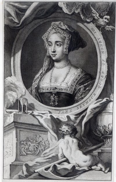 Jane Seymour, vyrytý Jacobus Houbraken, 1746 od English School