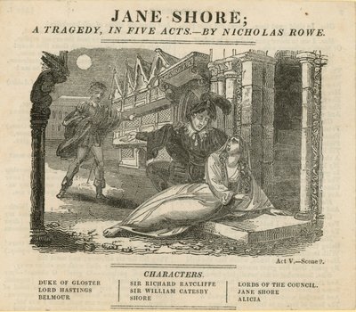 Jane Shore, tragédie v pěti jednáních. od English School