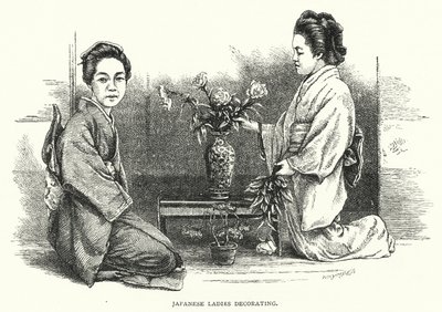 Japonské dámské zdobení (rytí) od English School