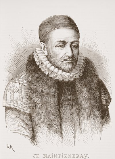 Je Maintiendray, ilustrace z Dějin protestantismu od Jamese Aitkena Wylie (1808-1890), pub. 1878 od English School