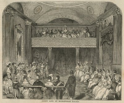 Jenny Lind v Buckinghamském paláci od English School