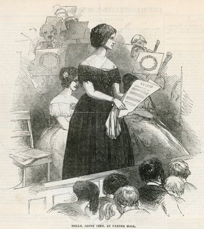 Jenny Lind v Exeter Hall od English School
