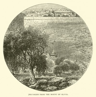 Jeruzalém z Olivetské hory od English School