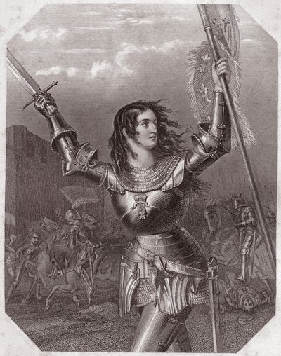 Johanka z Arku (tragédie Jindřicha VI. o pěti dějstvích) – v – „“ Galerie des femmes de Shakespeare, sbírka čtyřiceti pěti vážných portrétů prvních londýnských umělců, obohacená o kritické a literární poznámky“““ kolem roku 1838 – od „ “ Galerie žen o od English School