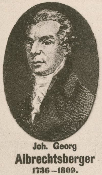 Johann Georg Albrechtsberger (rytina) od English School