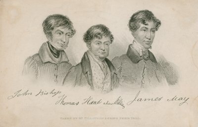John Bishop, Thomas Head (také znám jako Williams), James May od English School