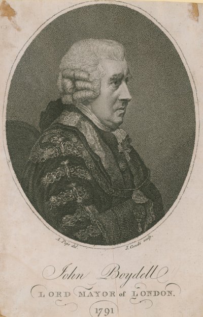 John Boydell, primátor Londýna 1785 od English School