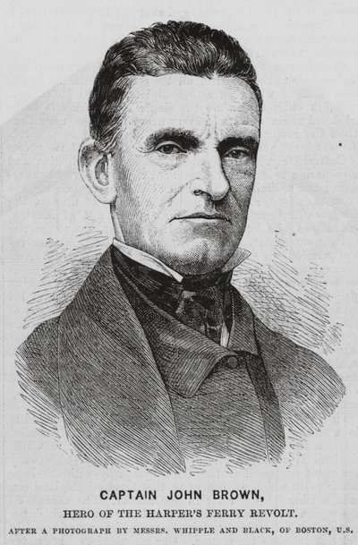 John Brown, americký abolicionista (rytina) od English School