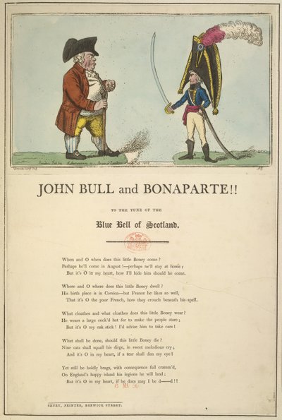 John Bull a Bonaparte od English School