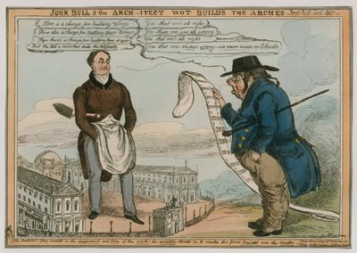 John Bull and the Arch-itect wot staví oblouky atd od English School