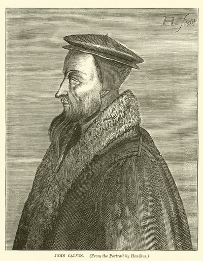 John Calvin (rytina) od English School