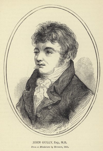 John Gully, Esquire, MR, Z miniatury od Hudsona, 1815 od English School