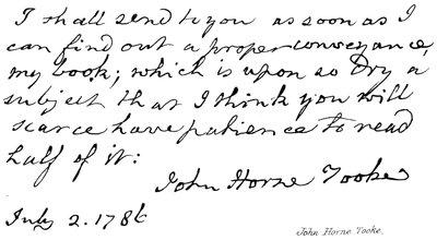 John Horne Tooke od English School